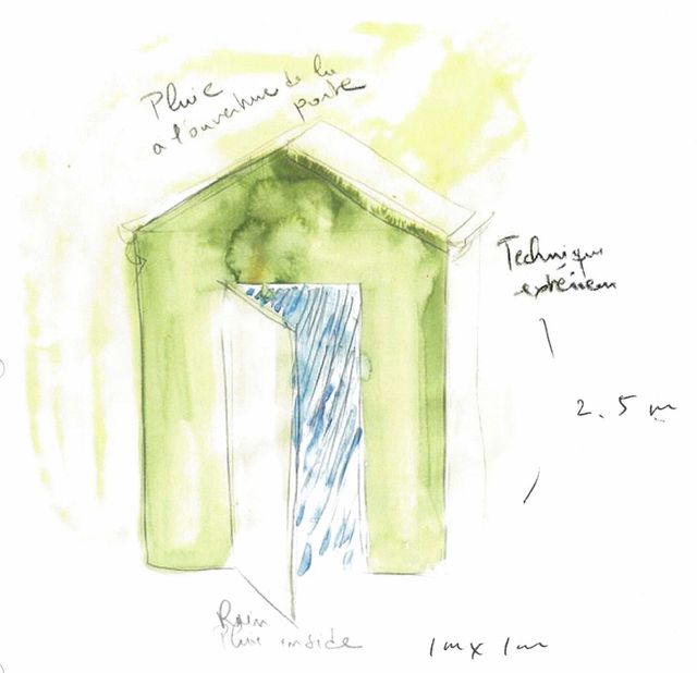 Fabrice Hyber, Maison de pluie