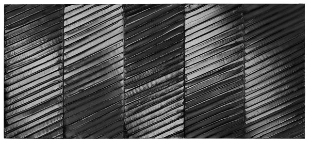 Pierre Soulages, peinture 181/405 cm, 12 avril 2012. Acrylique sur toile. Collection particulière