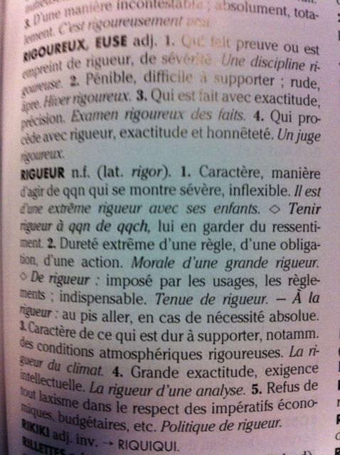 Rigueur