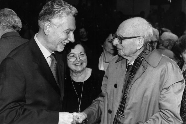 Philippe Descola aux côtés de Françoise Héritier et Claude Levé-Strauss