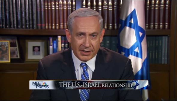 Benjamin Netanyahu lors de l'émission "Meet the Press" sur NBC.