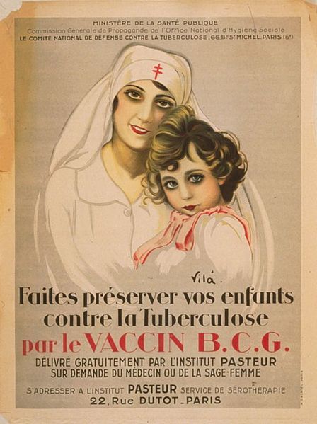 Affiche pour le vaccin contre la tuberculose (1917)