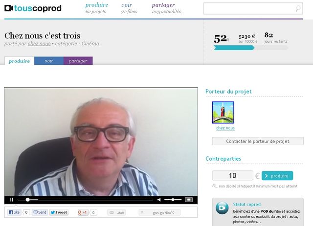 Claude Duty présente le projet de son film sur TousCoProd.com