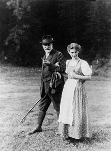 Sigmund et Anna Freud