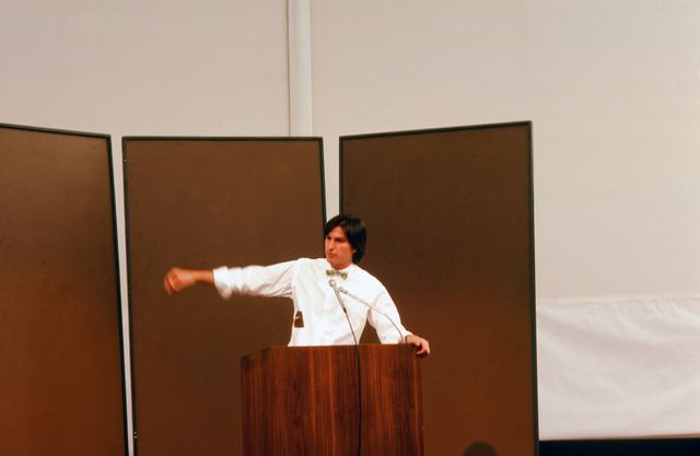 Steve Jobs lors de son intervention sur sa vision du futur
