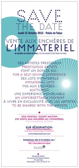 Vente aux encheres de l'immateriel