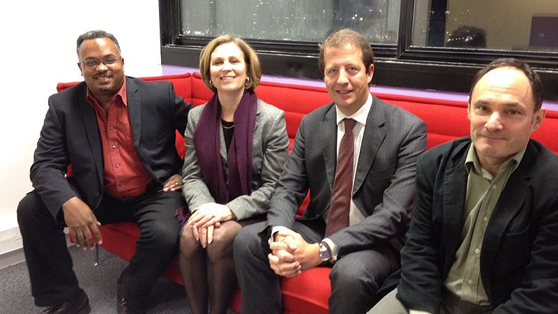 Jake Lamar, Ellen Wasylina, Aurélien Véron et James Cohen