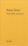 Petite table, sois mise! d'Anne Serre