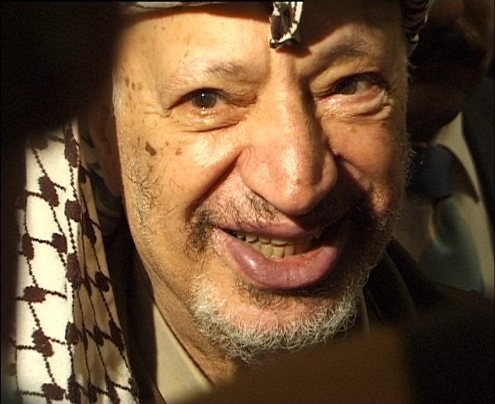 Yasser Arafat lors d'une visite au Danemark le 3 mai 1999