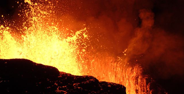 Eruption volcanique