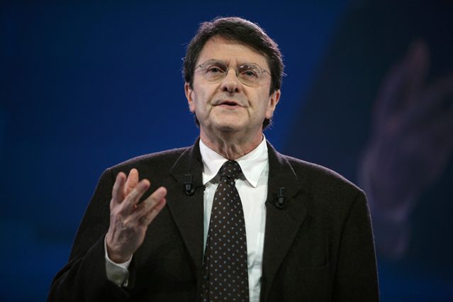Eric Izraelewicz lors du colloque "Les Défis de la Competitivité", organisé au Carrousel du Louvre en mars 2012