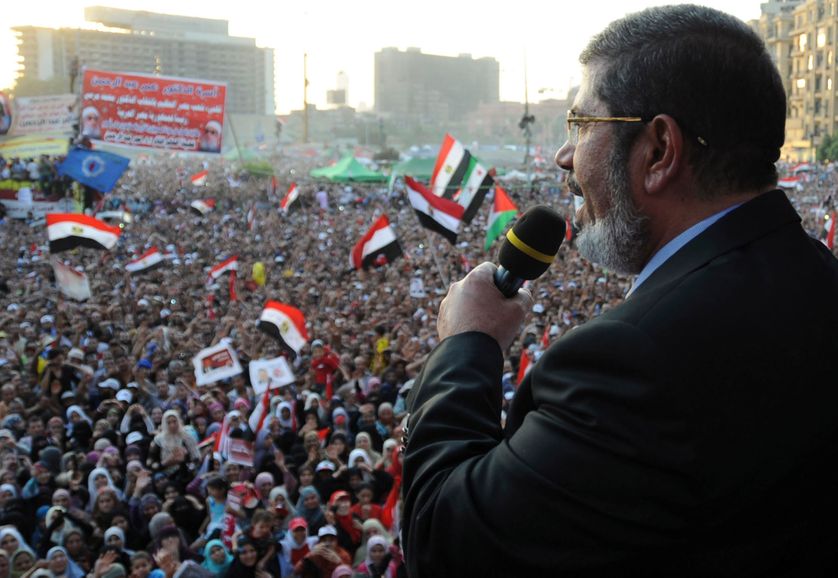 Discours Président Islamiste Mursi place Tahrir