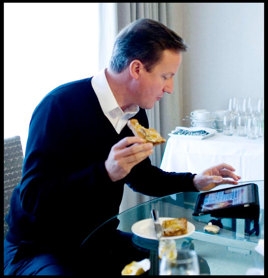 David Cameron est réputé accro à son iPad