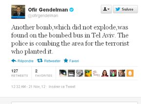 Tweet israélien