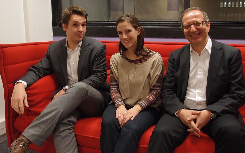 Lucas Morin, Marine Lamoureux et Sadek Beloucif