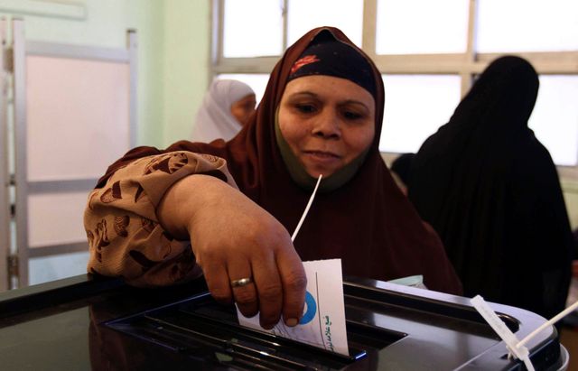Bureau de vote de Bani Sweif, à 100 kms du Caire