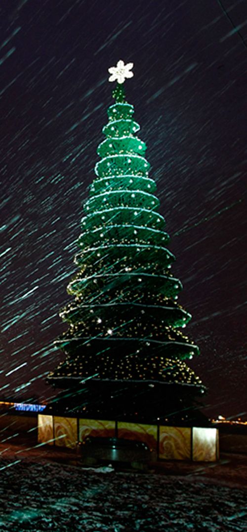 Sapin de Noël illuminé