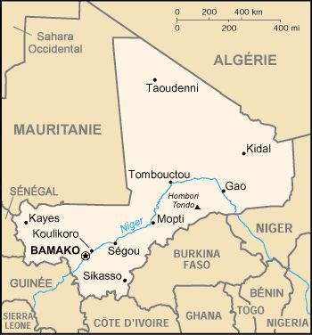Carte du Mali