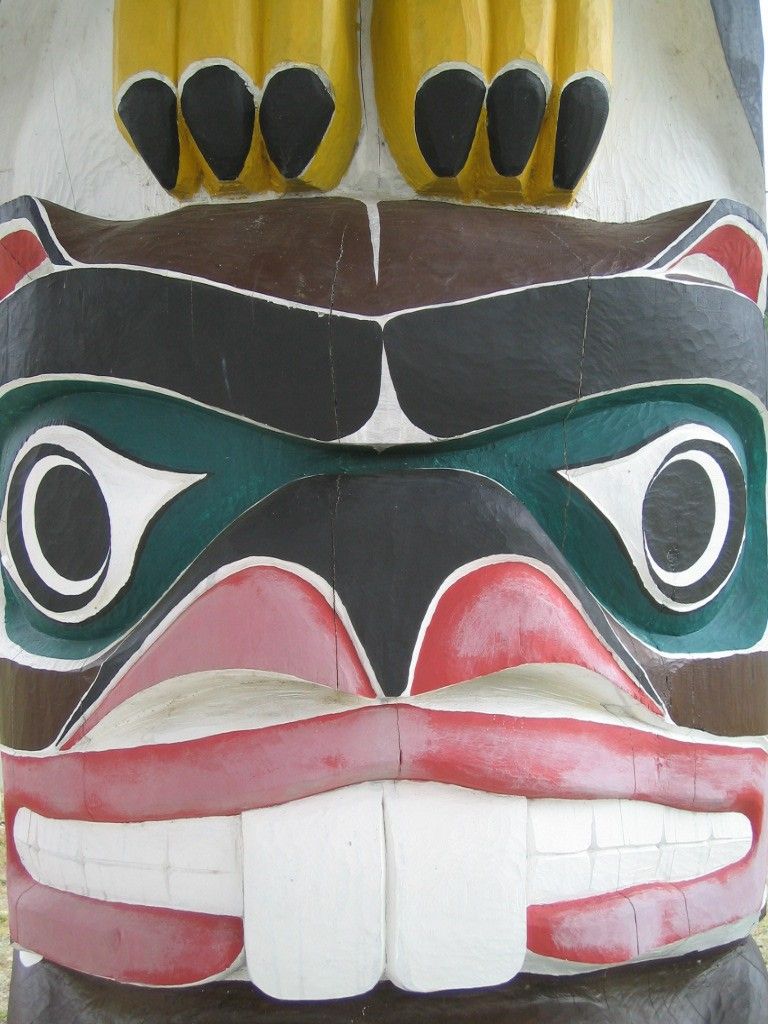 au musée du Potlatch, à Cape Mudge