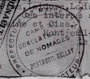 Tampon du camp tsigane de Montreuil-Bellay