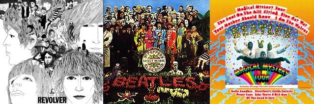 Revolver, Sergent Pepper, Magical Mystery Tour