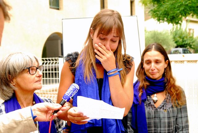 Françoise larribe, la femme d'un des otages d'Acqmi et des deux filles
