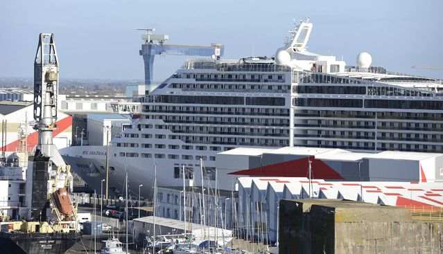 Les chantiers navals effectuent actuellement les finitions sur deux paquebots