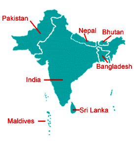SAARC map