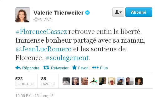 Valerie Trierweiller, le twitt