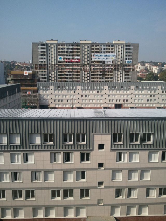 la tour GHJ, le 5 septembre 2012, jour de sa démolition
