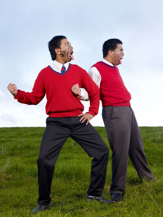 Charles Fréger, Short School Haka 39, de la série "Short School Haka", 2009