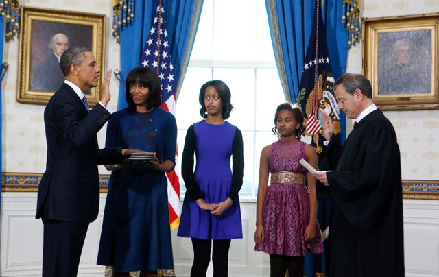 Barack Obama a prêté serment