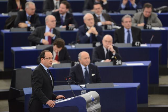 François Hollande devant le Parlement européen