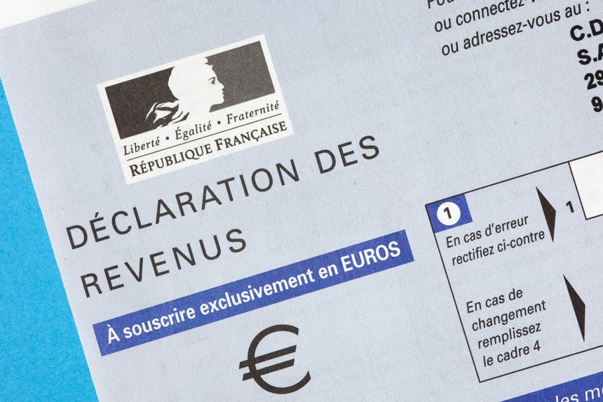Feuille d'impôts déclaration de revenus