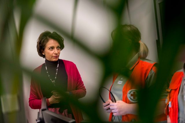 Marisol Touraine en visite à l'hôpital de Bobigny, le 31 décembre 2012