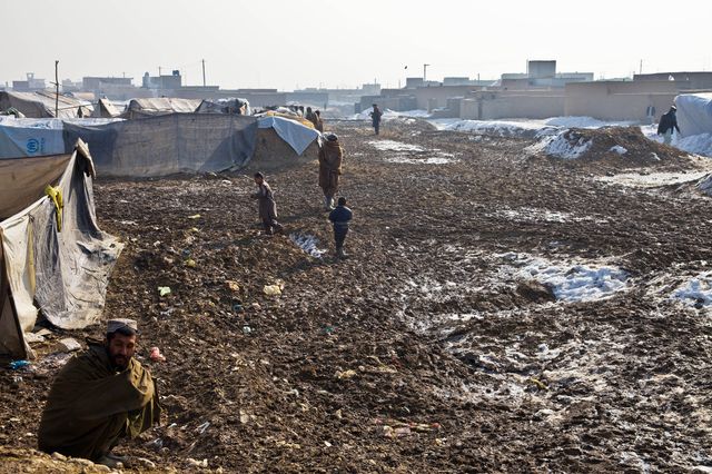 Camp à Kaboul, Afghanistan