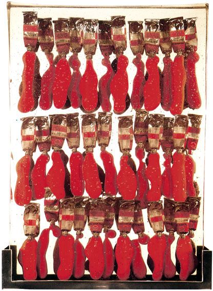 Arman, 1967, Rouge est la couleur