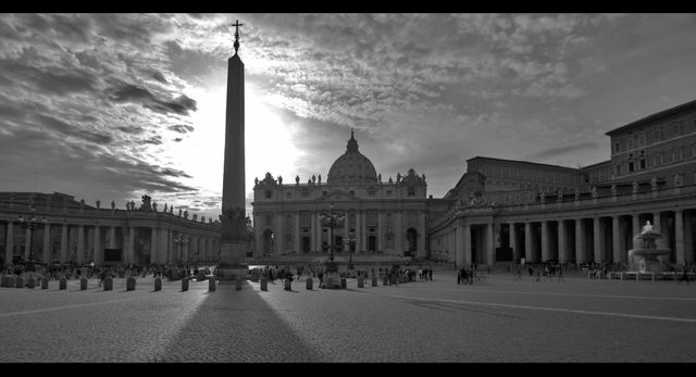 La place Saint-Pierre au Vatican en 2007