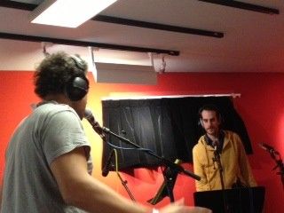 Mike Ladd et Antoine Berjeaut dans le studio 61 de France Inter