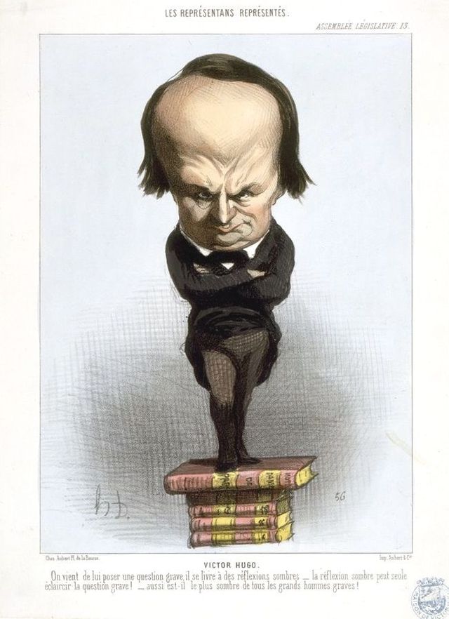"Les représentants représentés" - Caricature de Victor Hugo par Daumier - Le Charivari n° 201du 20 juillet 1849