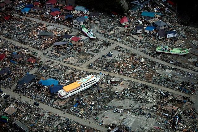 Les cotes japonaises après le passage du Tsunami