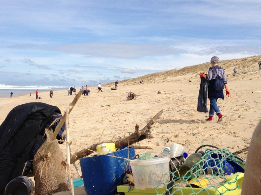 Nettoyage plage le Porge