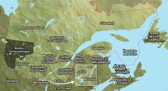 Carte Quebec