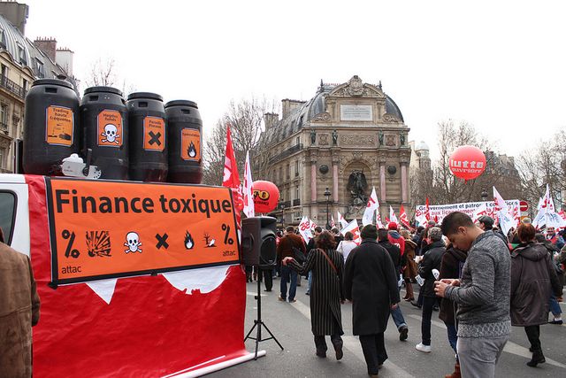 Paris, le 5 mars 2013, manifestation contre l'accord national interprofessionnel