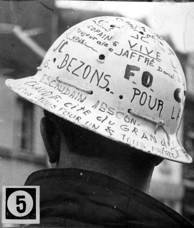 Grève des mineurs dans la Pas-de-Calais (Lens) en mars 1963