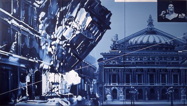 Opéra Furia « A », n°8 - 1975 huile sur toile 195 x 342 cm - Collection privée