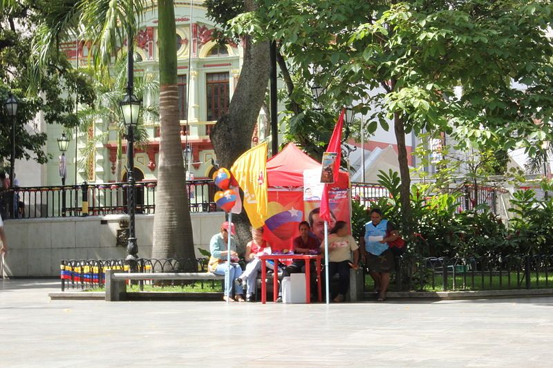"Punto Rojo" sympathisants chavistes, élections présidentielles de 2012.