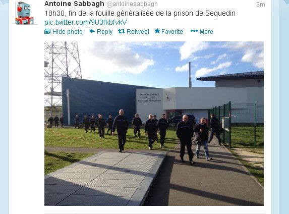 Le tweet d'Antoine Sabbagh, journaliste France Bleu Nord