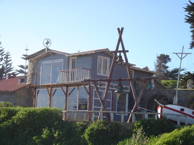 La maison du poète de Isla Negra sur la côte pacifique chilienne