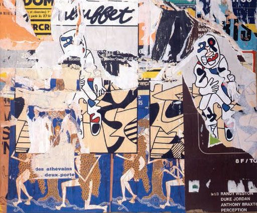 Villeglé 1975 rue du grenier Saint-Lazare